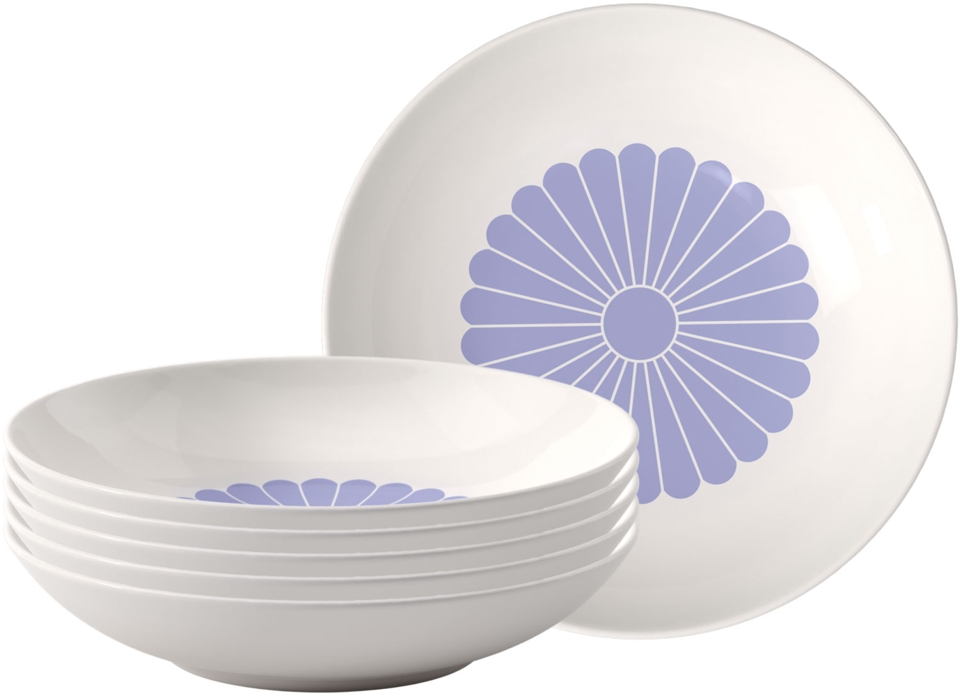 Villeroy & Boch Fleur Bleu Pastaschale ø 24 cm 6er Set Bild 1