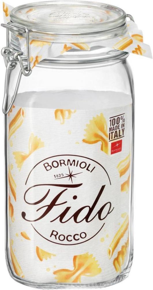 Lebensmittelbehälter Bormioli Rocco fido Durchsichtig Glas (1,5 L) (6 Stück) Bild 1