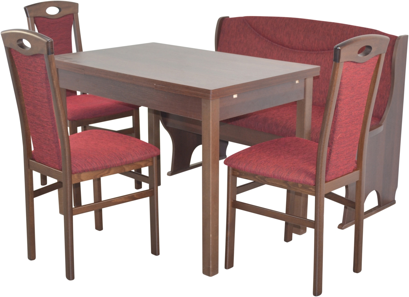 5tlg. Bankgruppe, Essgruppe "Madrid III" mit Truhenfunktion, Auszugstisch Bild 1