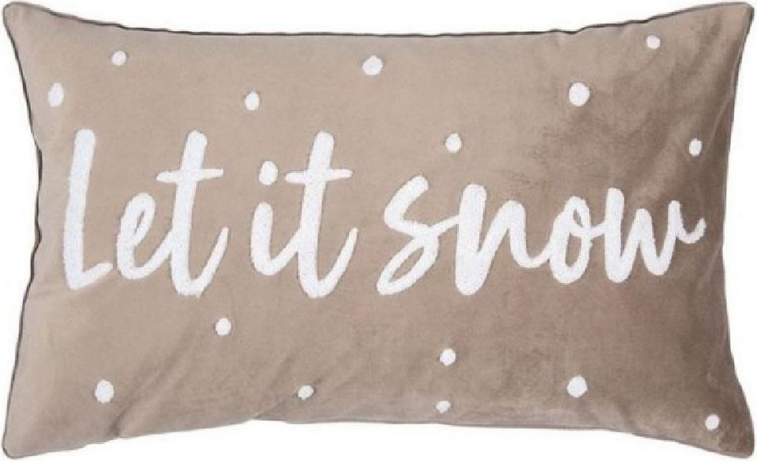 pad Kissenhülle Let it Snow Taupe (30x50 cm) 11529-C50-3050 Bild 1