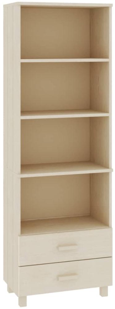 vidaXL Highboard HAMAR Honigbraun 60x35x180 cm Massivholz Kiefer 340488 Bild 1