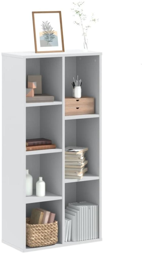 vidaXL Bücherregal Weiß 50x25x105 cm Holzwerkstoff 852789 Bild 1