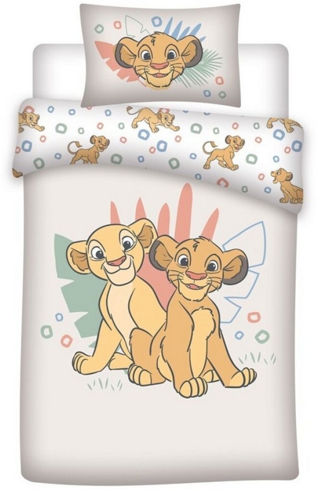 Disney Babybettwäsche Disney König der Löwen Baby Kleinkinder Bettwäsche Set, 2 teilig, Bettdeckenbezug 100x140 cm und Kissenbezug 40x60 cm Bild 1