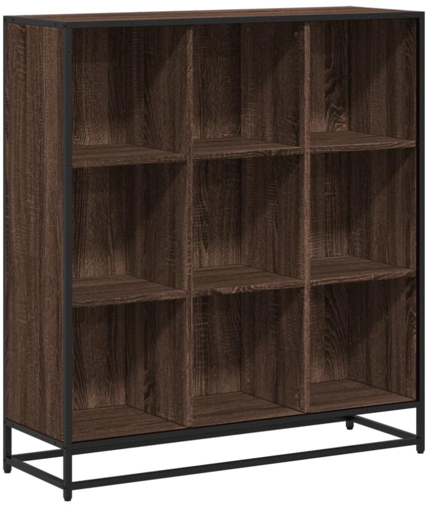 vidaXL Bücherregal Eichen-Optik 97,5x33x107,5 Holzwerkstoff und Metall 3300864 Bild 1