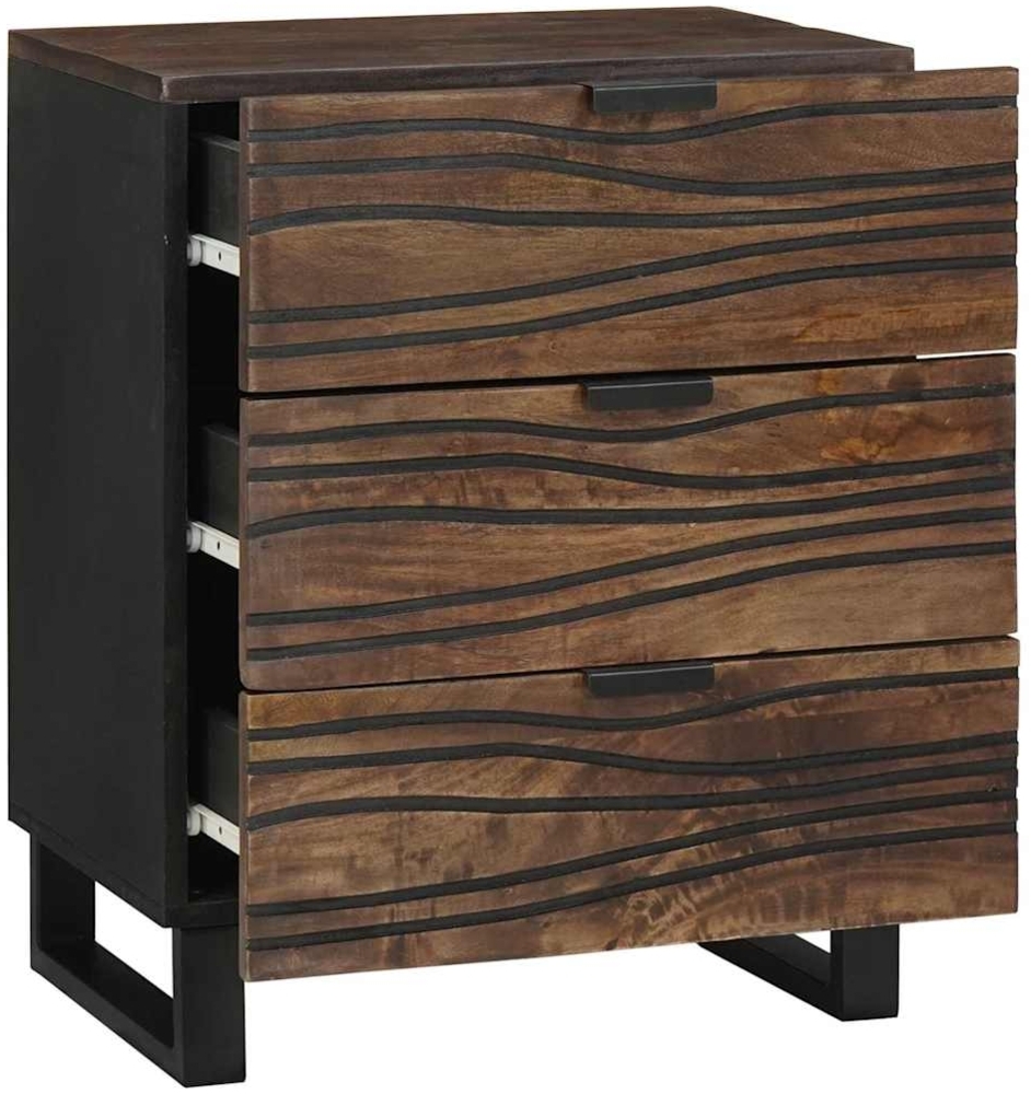 vidaXL Nachttisch Walnuss 50 x 33 x 62 cm Massivholz Akazie 4018017 Bild 1