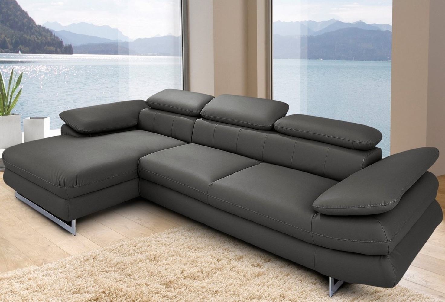 INOSIGN Ecksofa Solution L-Form, wahlweise mit Bettfunktion Bild 1