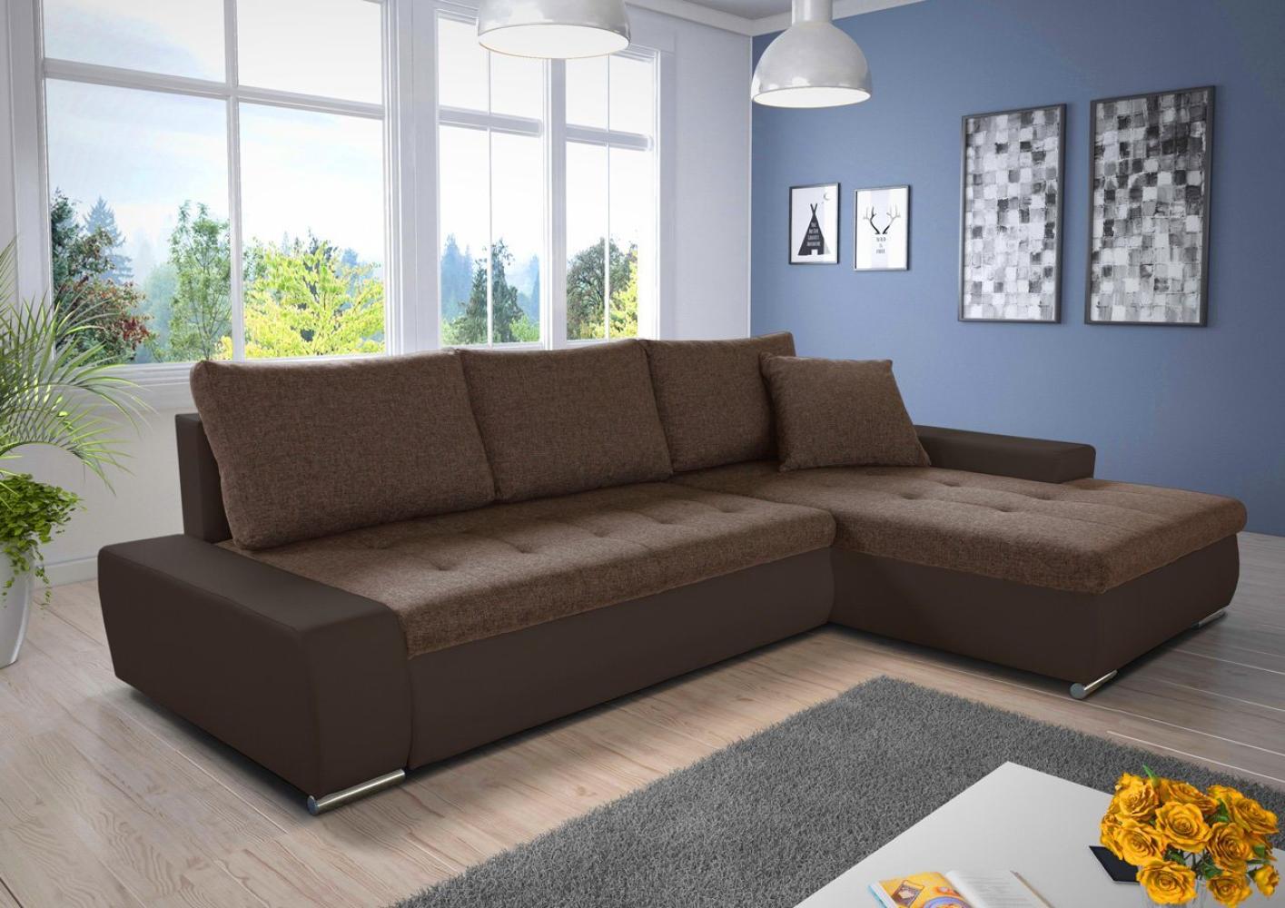 Sofnet Ecksofa Faris, mit Schlaffunktion und Bettkasten, Schlafsofa - Wohnlandschaft - Big Couch Bild 1