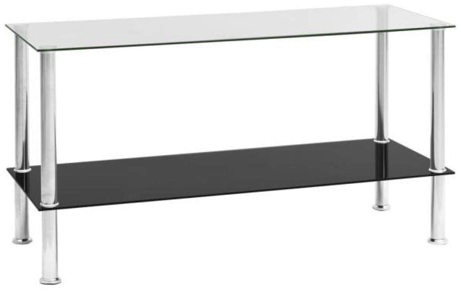 vidaXL Couchtisch Transparent 110 x 43 x 60 cm Hartglas Bild 1