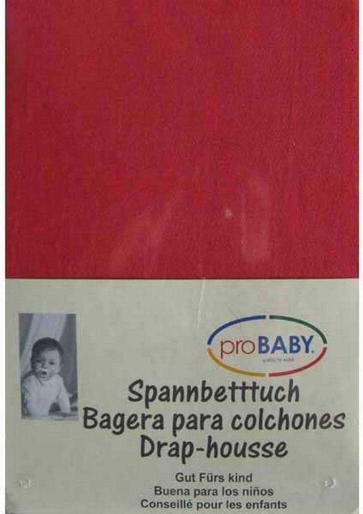 proBABY Jersey-Spannlaken rot 70/140 Bild 1