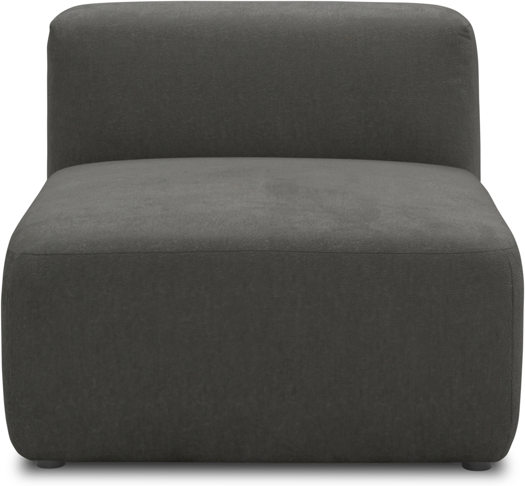 DOMO. collection Sessel 800013, Polstersessel, rechteckig, gepolsterte Rückenlehne, Modul-Element, Sitzelement, Polstergarnitur, 85 x 108 x 69 (BxTxH), grau Bild 1