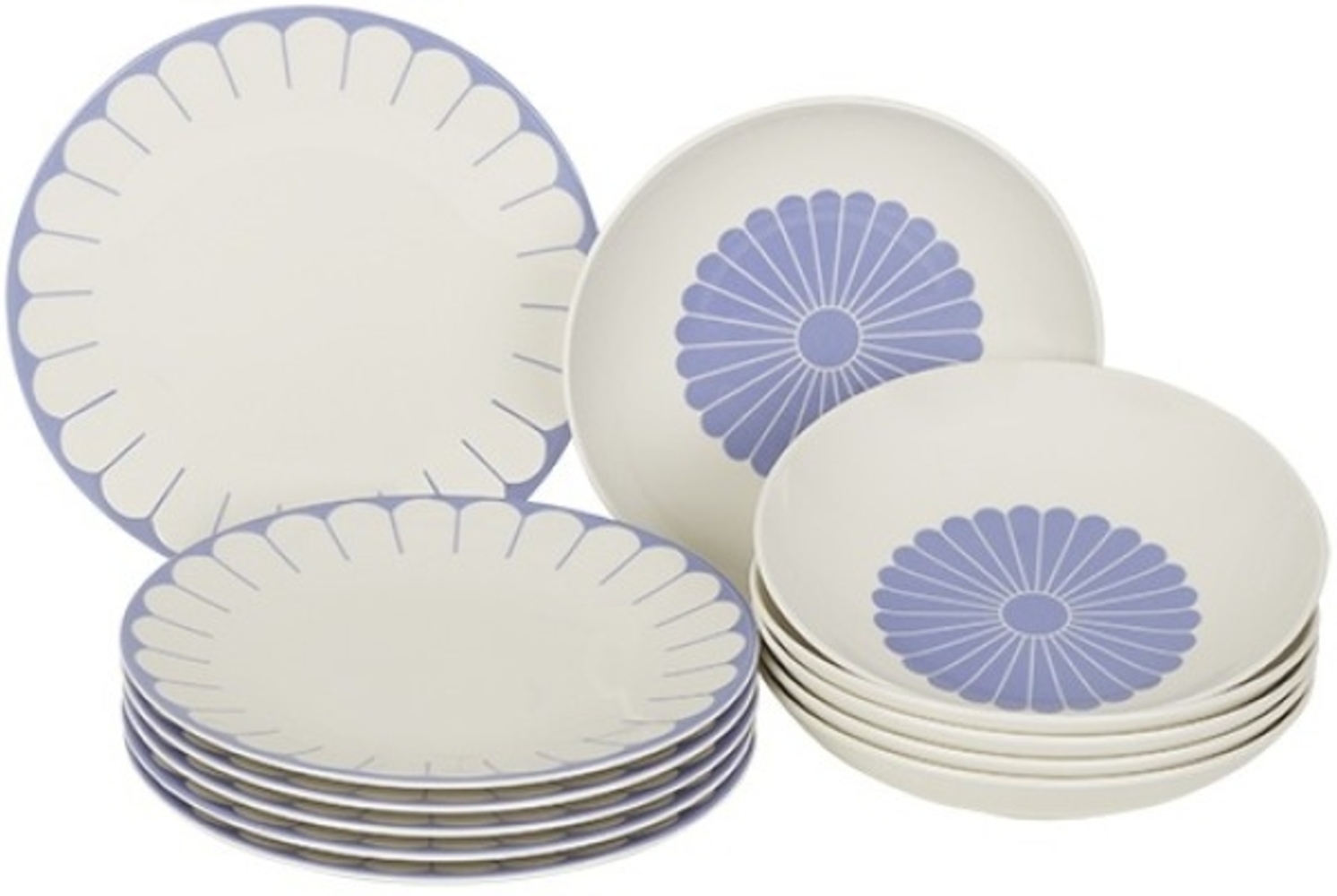 Villeroy & Boch Fleur Bleu Tafel-Set für 6 Personen / 12 Teile Bild 1
