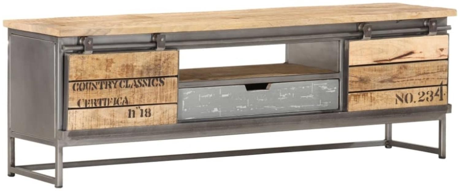 TV-Schrank 120 x 30 x 40 cm Massivholz Mango [286533] Bild 1