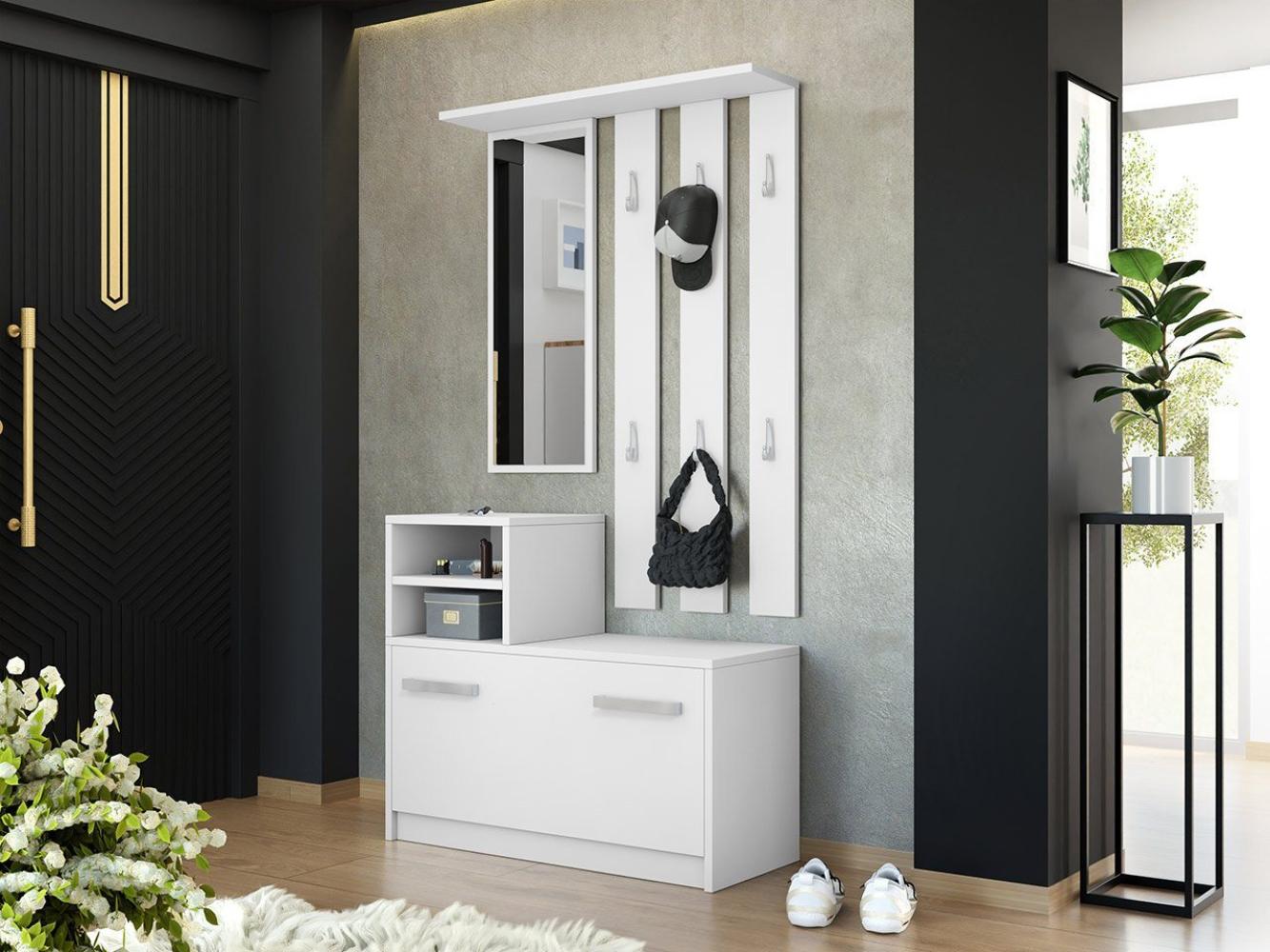 Mirjan24 Garderobe-Set Biel, weiß Bild 1