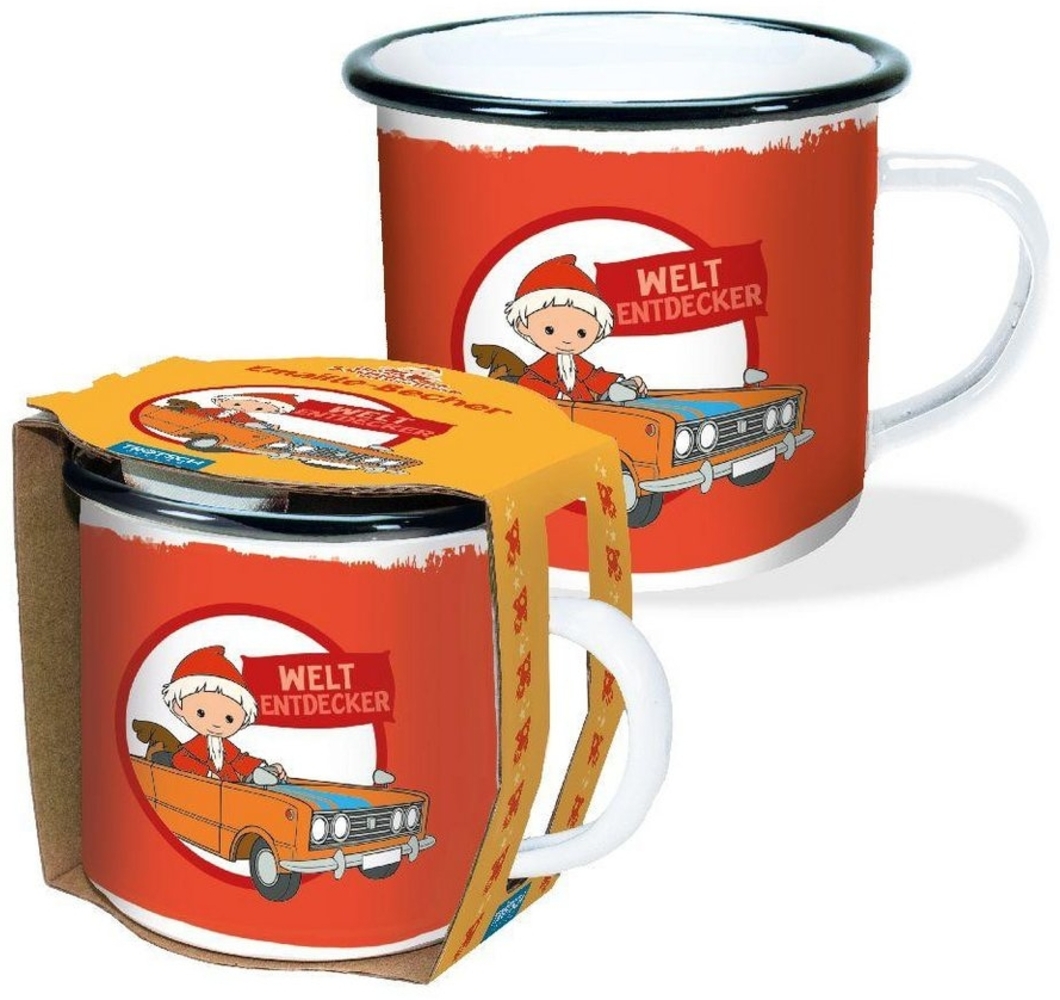 Trötsch Verlag Tasse Trötsch Unser Sandmännchen Emaille Becher Weltentdecker Bild 1