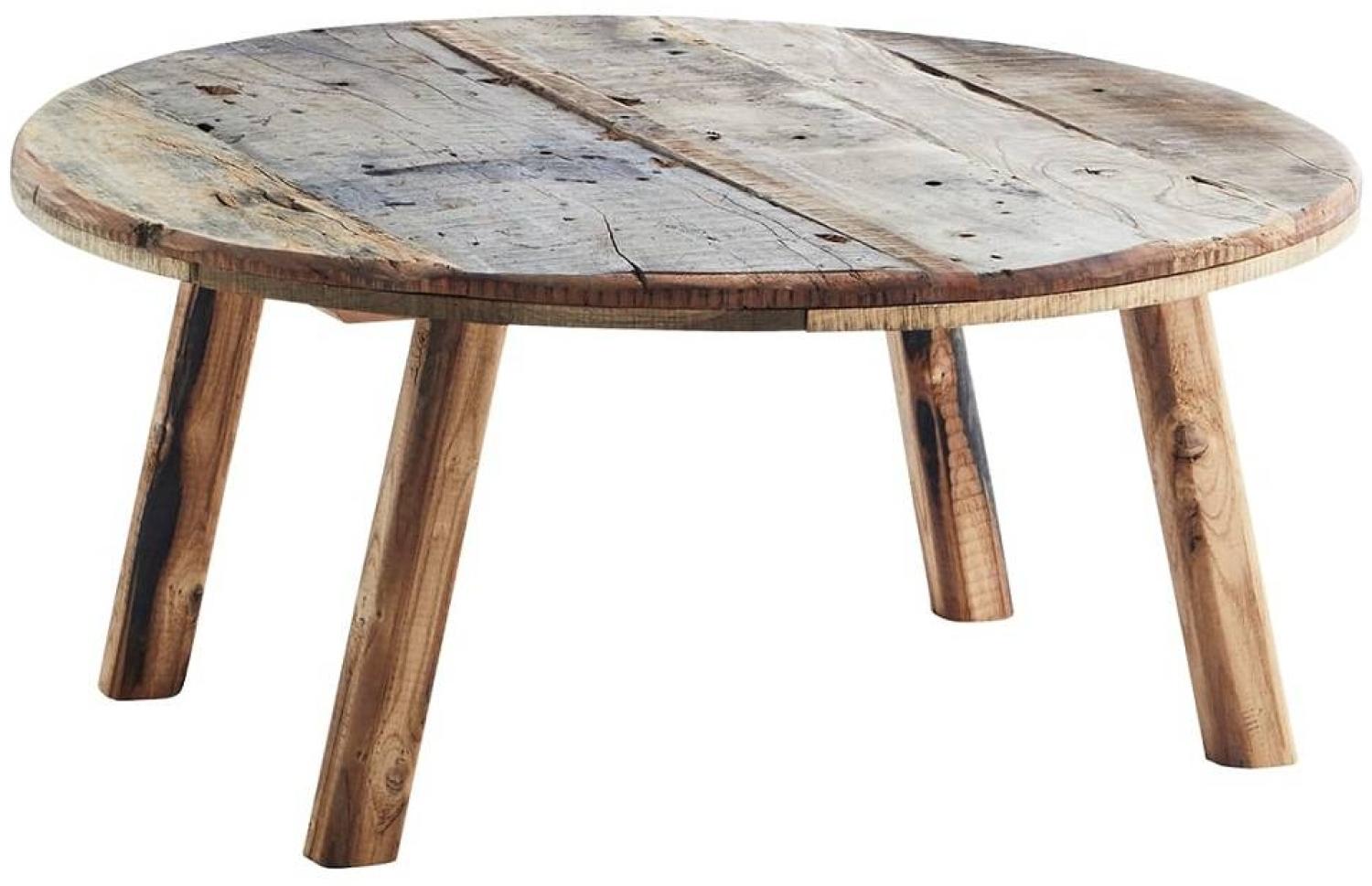 Holz Couchtisch Ø 90 cm Bild 1