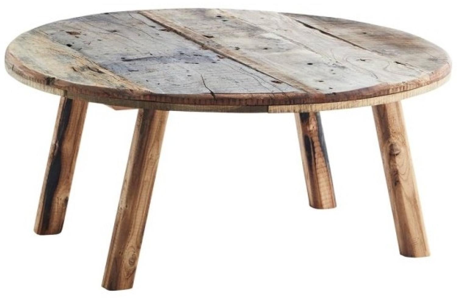 Holz Couchtisch Ø 90 cm Bild 1