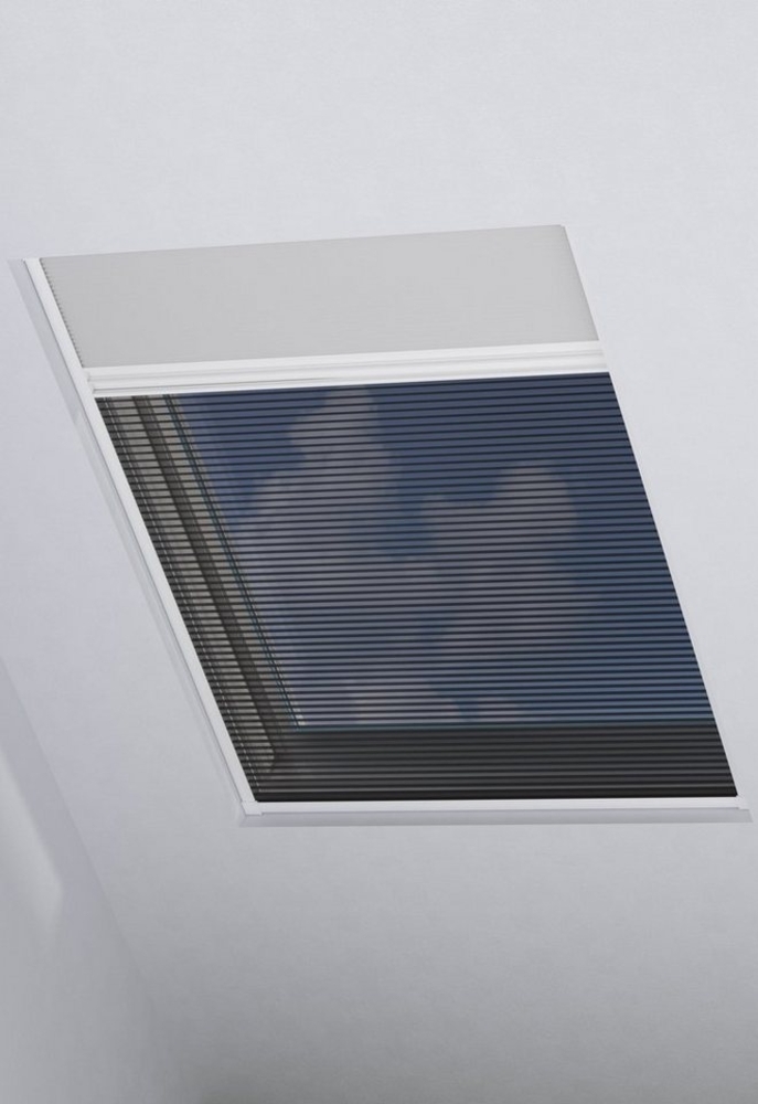 my home Insektenschutzplissee Mika, Lichtschutz, mit Bohren, in Führungsschienen, verschraubt, Insektenschutz und Wabenplissee in einem Bild 1