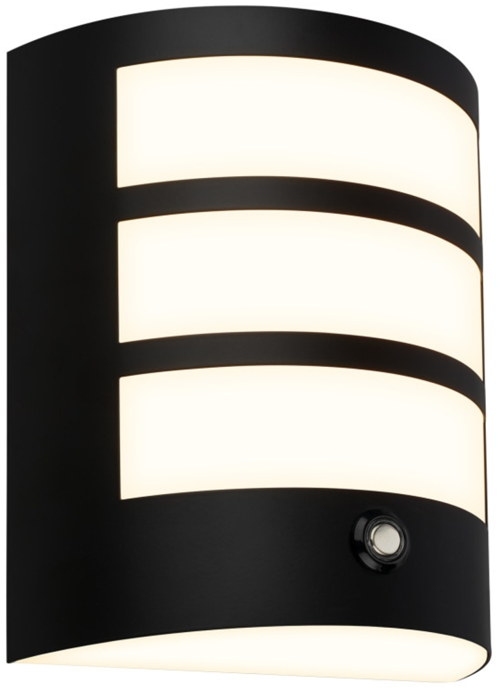 Briloner LED Außenwandleuchte Akku 5,8W schwarz Sensor warmweiß Bild 1