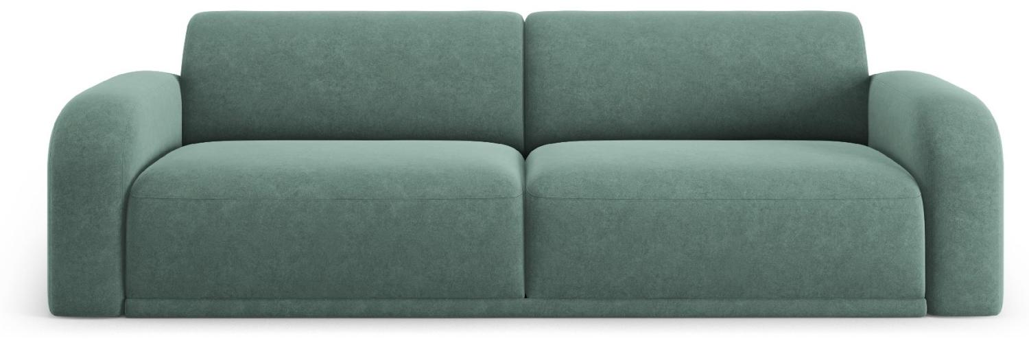 Micadoni Sofa Erin 4-Sitzer Samtstoff Moßgrün Bild 1