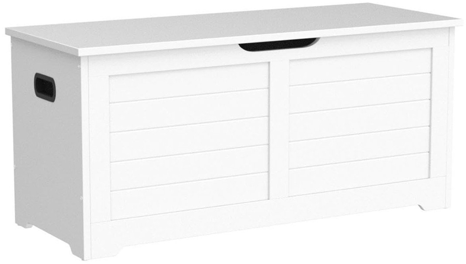 Vasagle Sitzbank bzw. Sitztruhe, weiß, 100 x 40 x 46 cm Bild 1