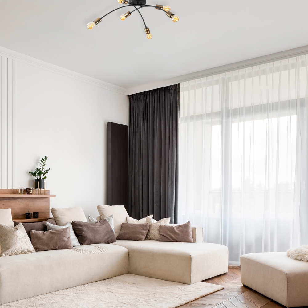 Kronleuchter, 'Banana', 25 x 67 x 67, Schwarz, Jahrgang Bild 1