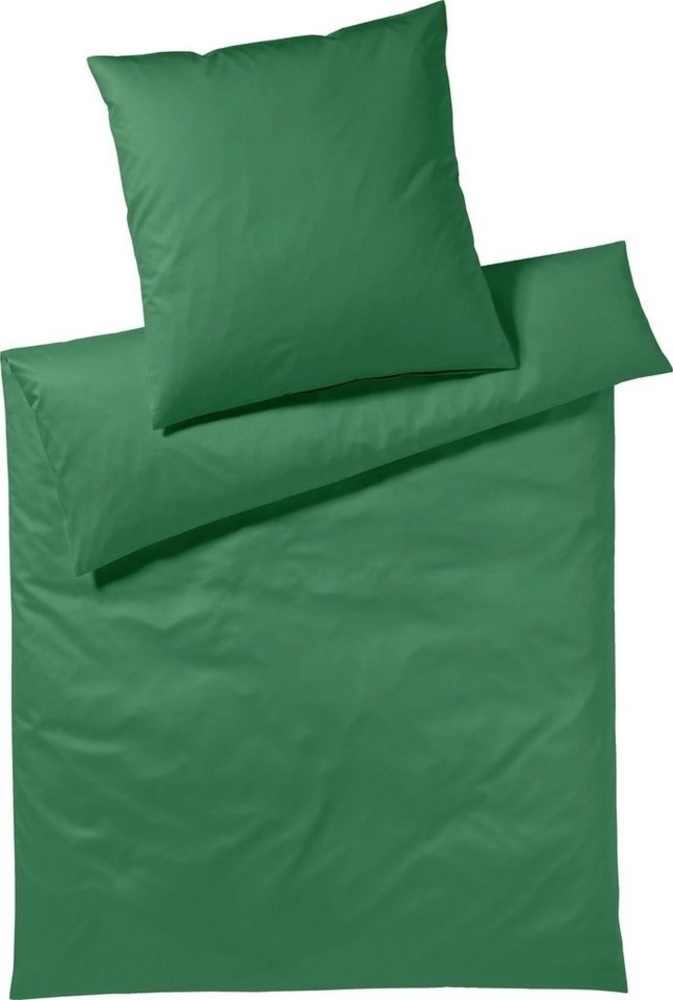 Yes for Bed Bettwäsche Pure & Simple Uni in Gr. 135x200, 155x220 oder 200x200 cm, Mako-Satin, 2 teilig, Bettwäsche aus Baumwolle, zeitlose Bettwäsche mit seidigem Glanz Bild 1