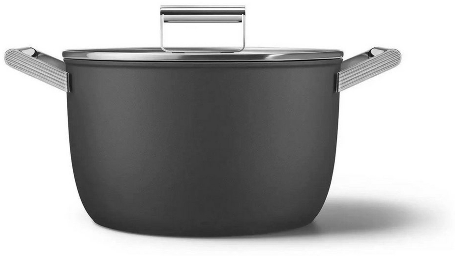 SMEG Kochtopf Kasserole Ø26 Schwarz CKFC2611BLM Bild 1