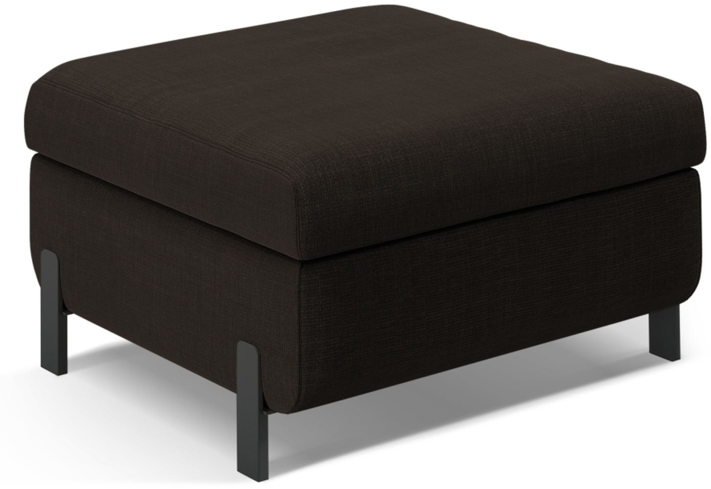 Micadoni Hocker Gloria 1-Sitzer Strukturierter Stoff Dunkelgrau Bild 1