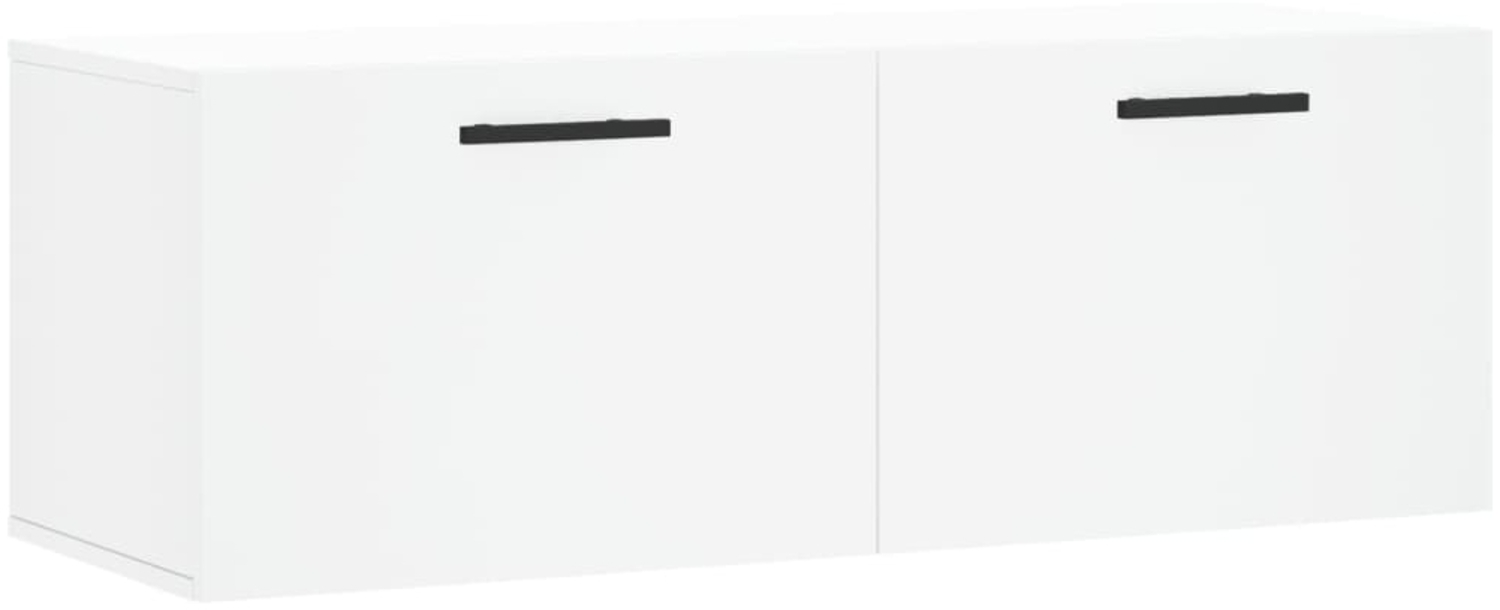 vidaXL Wandschrank Weiß 100x36,5x35 cm Holzwerkstoff 830156 Bild 1