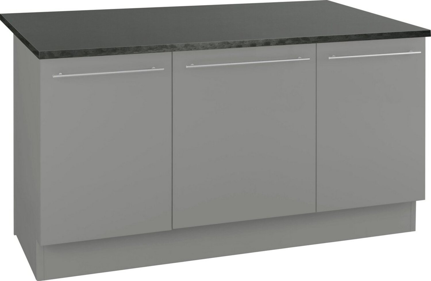 OPTIFIT Kücheninsel Bern, mit durchgehender Arbeitsplatte als Theke, Breite 160 cm Bild 1