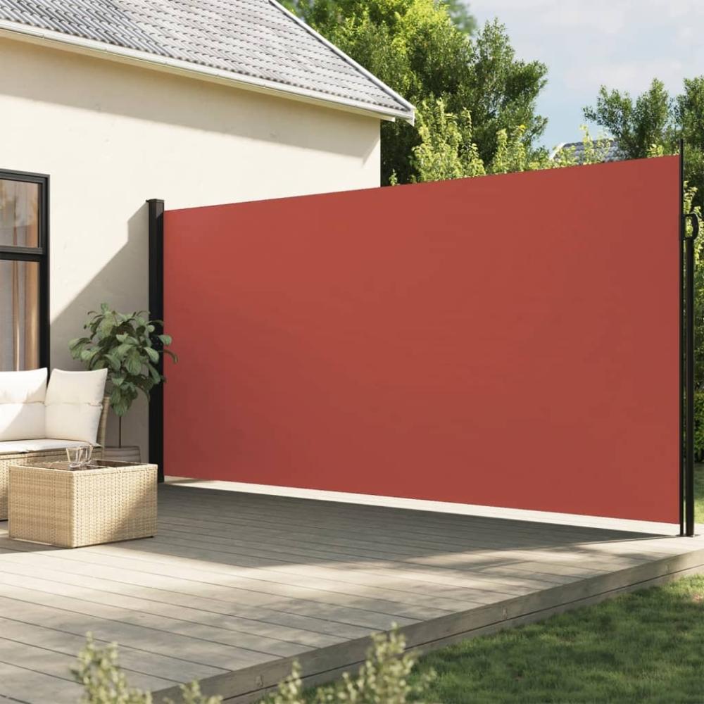 vidaXL Seitenmarkise Ausziehbar Terrakottarot 200x600 cm 4004558 Bild 1