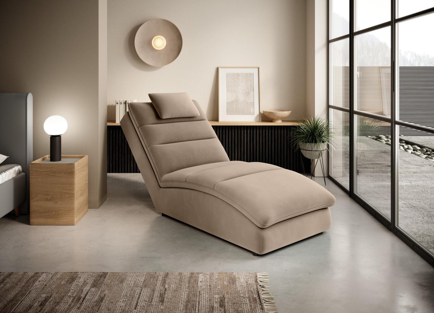 Wohnideebilder Taco Hellbraun Chaiselongue CH-TAC-20NU Bild 1