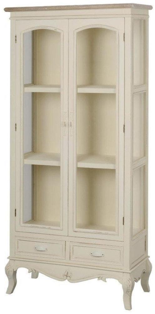 Livin Hill Vitrine Rimini Creme, hellbraune Spitze RI09 Bild 1