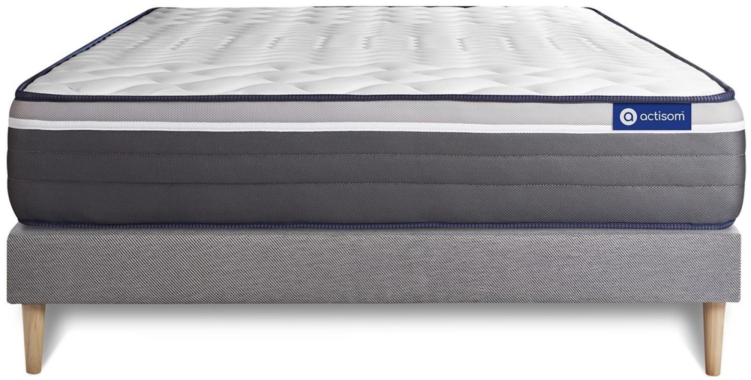 Actilatex plus matratze 180x200 cm + Bettgestell mit lattenrost - Dicke : 26cm - Latex und Memory-schaum - H5 Bild 1