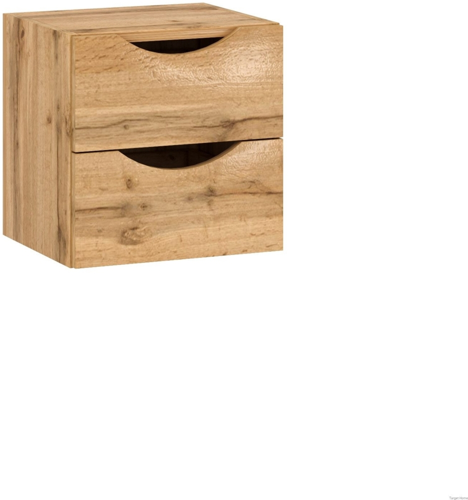 TARGET HOME Regalwürfel Bücherregal und Nachttisch in Wotan-Eiche - Stabil und vielseitig, 2-tlg. wotan-eiche (H 34 x T 29 x B 34 cm) Bild 1