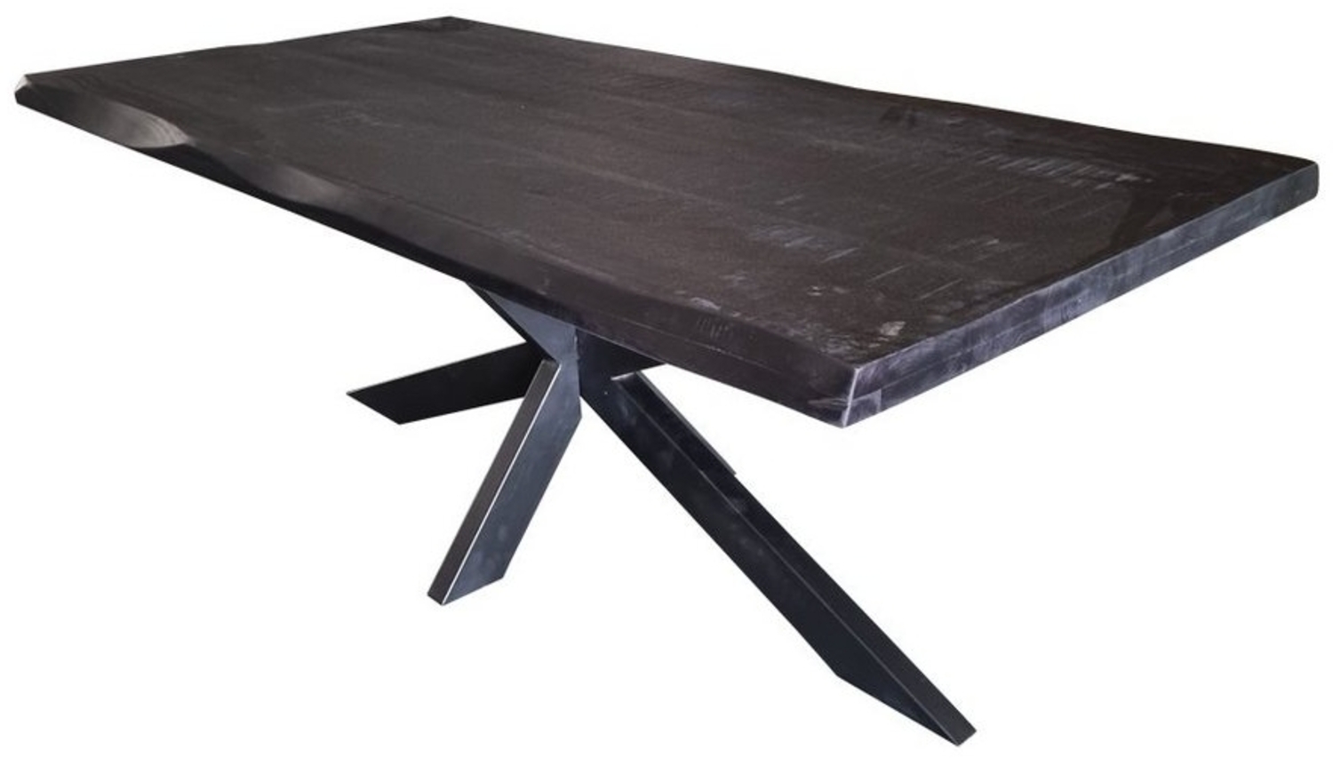 BENEDO MÖBEL Esstisch BAUSA BLACK MANGO (Spider Gestell, Verschiedene Größen), Mango Schwarz Bild 1