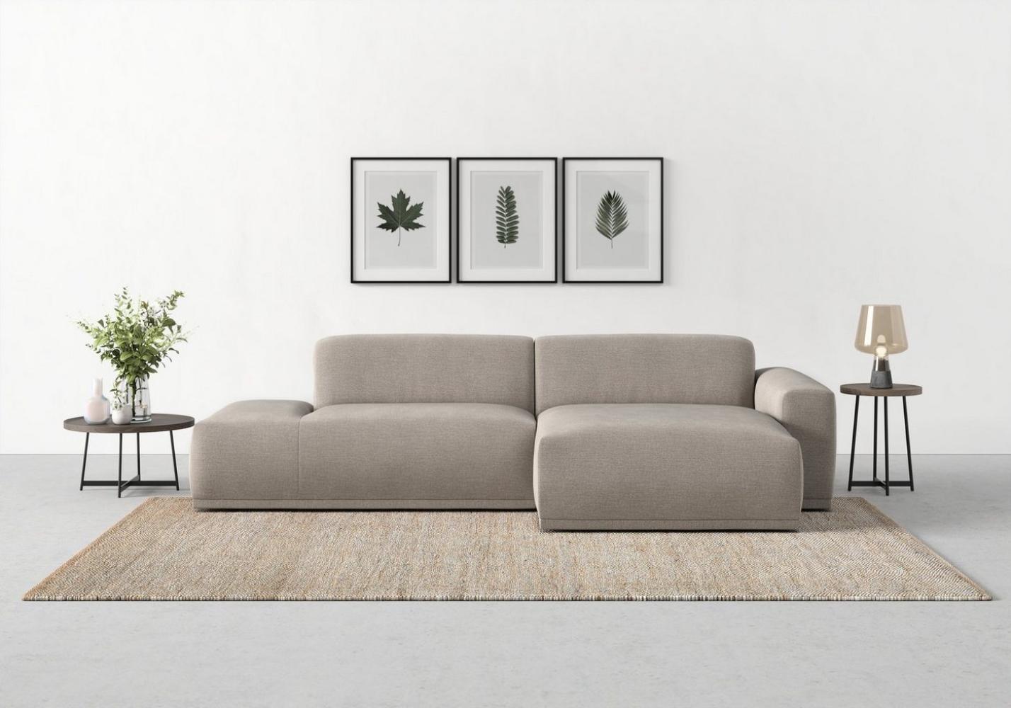 TRENDMANUFAKTUR Ecksofa Braga, mit hochwertigem Kaltschaum, L-Form, in Cord erhältlich, 2 Teile, modernes Sofa, Couch mit hohem Sitzkomfort, 275/72/160 cm (B/H/T) Bild 1