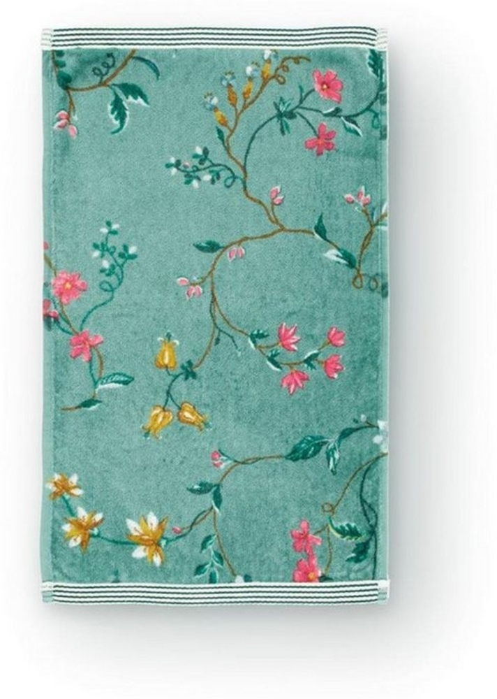 PiP Studio Gästehandtuch Les Fleurs_Green_UV_UV_30x50 1 Gästehandtuch 30 x 50 cm, Frottier (1-St), Gästetuch Gästehandtuch Bild 1