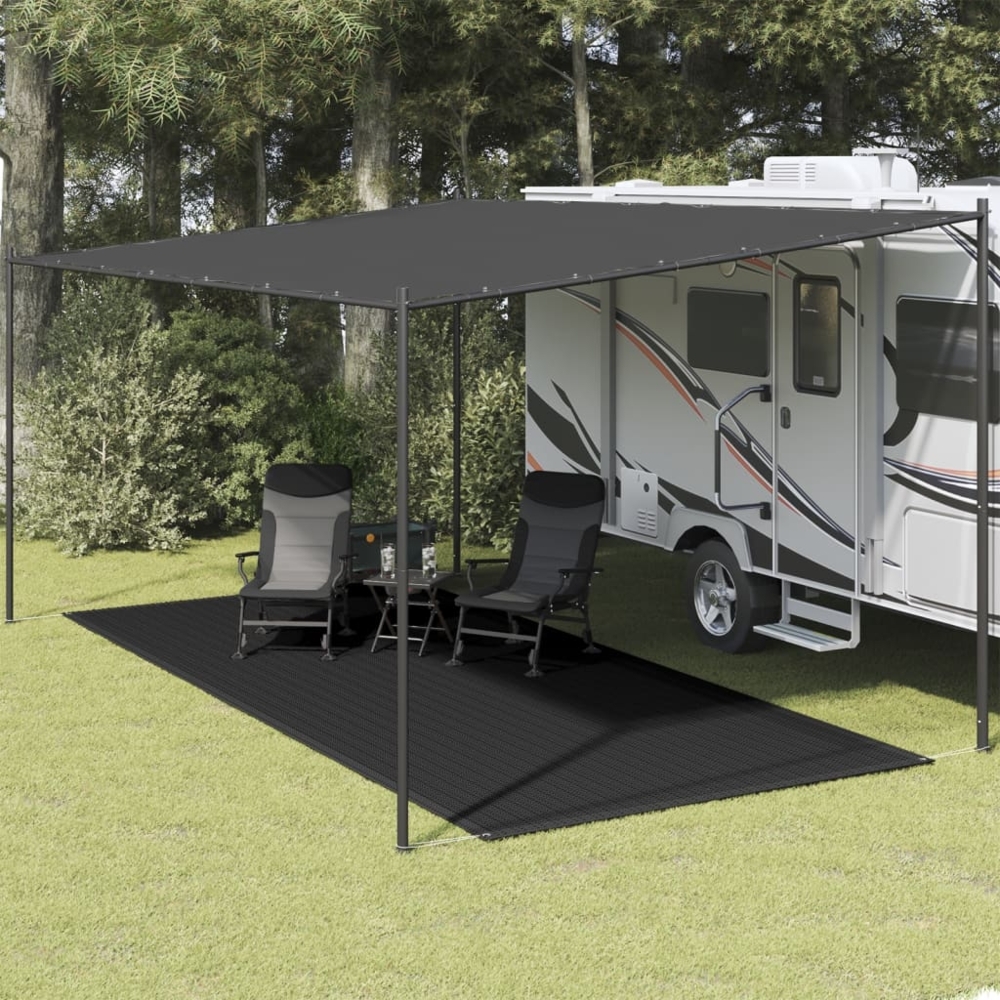 vidaXL Zeltteppich 250x500 cm Schwarz 310785 Bild 1