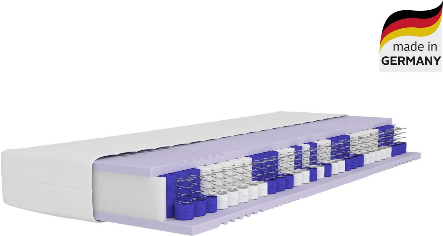Taschenfederkernmatratze NEUHEIT: Lasse, 7 Zonen Matratze 90x200 cm, 140x200 cm & mehr, Älgdröm, 22 cm hoch, (1-tlg), Matratze H2, H3 & H4, atmungsaktiv, Hausstauballergiker geeignet Bild 1