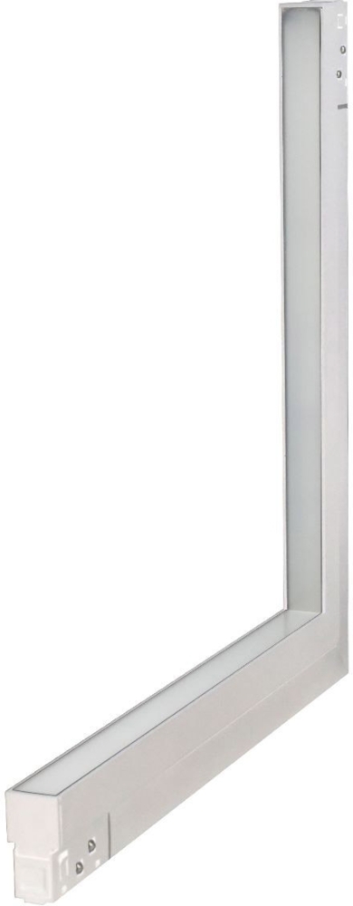 ISOLED Track48 Eckleuchte 90° vertikal weiß, 20W, 48V DC, 4000K, CRI90, prismatisch, Line+, DALI Bild 1