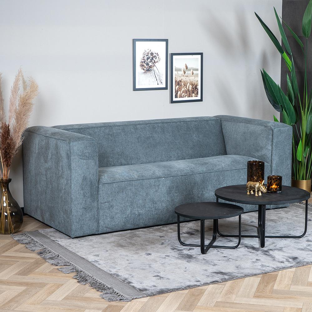 Bronx71 Design Sofa Memphis 2,5-Sitzer Stoff anthrazit Bild 1