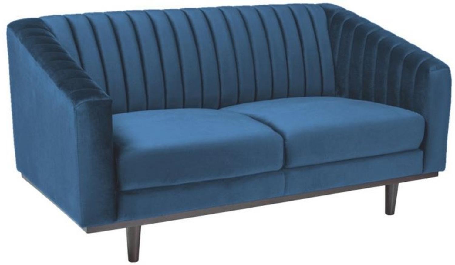 Casa Padrino Luxus Sofa 150 x 85 x H. 78 cm Blau Bild 1