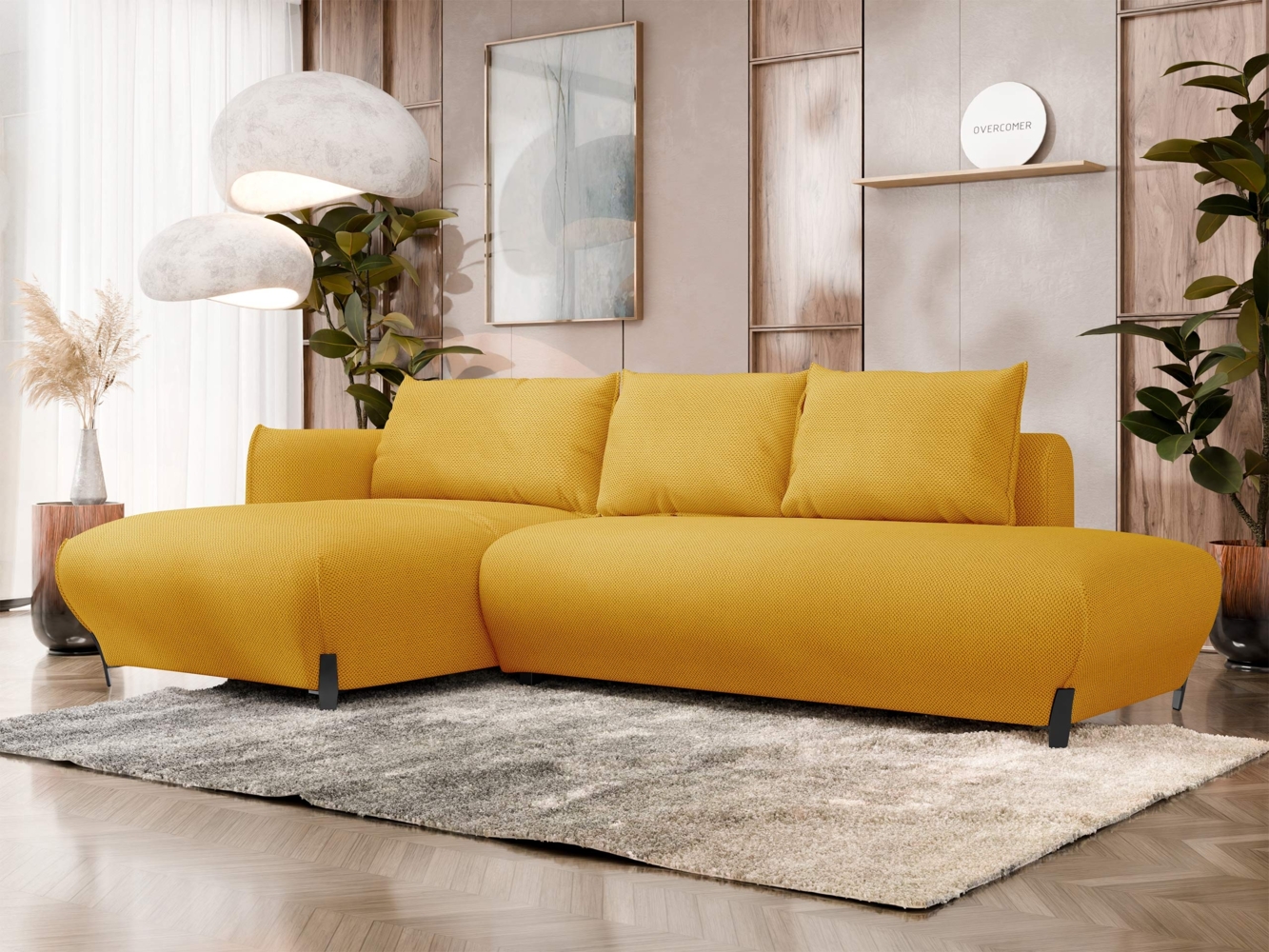 Ecksofa Fraski mit Bettkasten und Schlaffunktion (Farbe: Curio 48, Seite: Links LC-2R) Bild 1