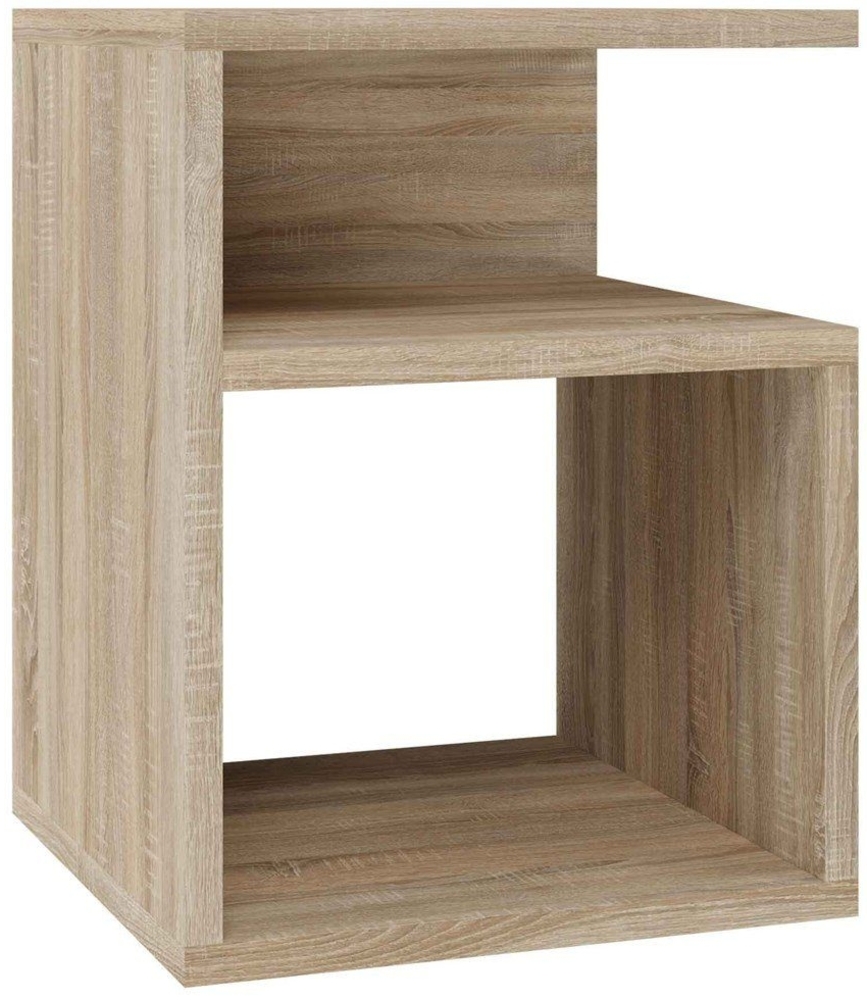 TOPESHOP Nachtkommode Ihr Vielseitiger Nachttisch mit Offenem Fach sonoma-eiche (H 40 x T 30 x B 30 cm) Bild 1