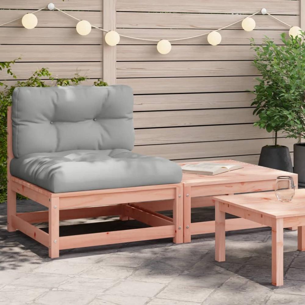 vidaXL Gartensofa ohne Armlehnen mit Kissen und Hocker 838139 Bild 1