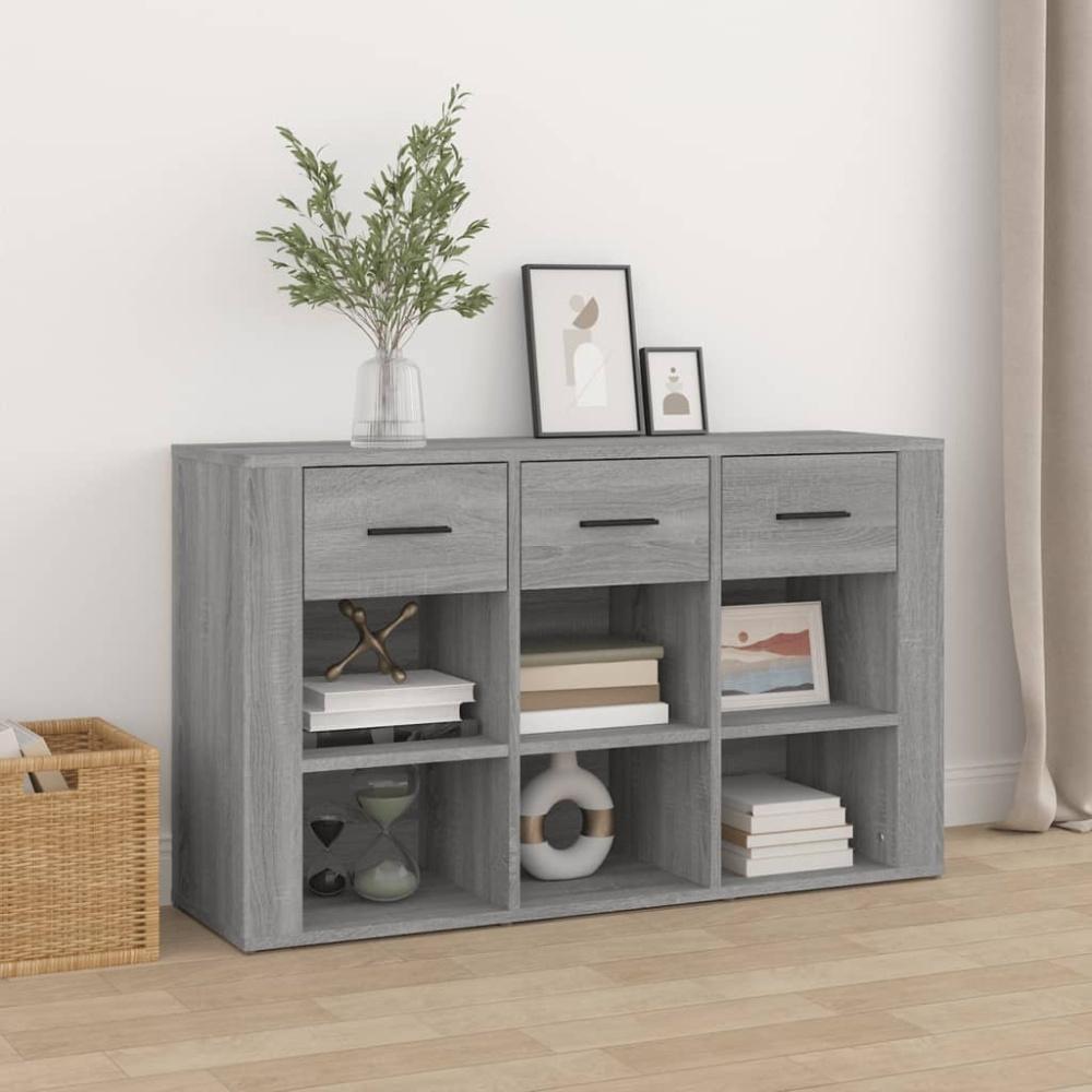 vidaXL Sideboard Grau Sonoma 100x30x59,5 cm Holzwerkstoff 821010 Bild 1
