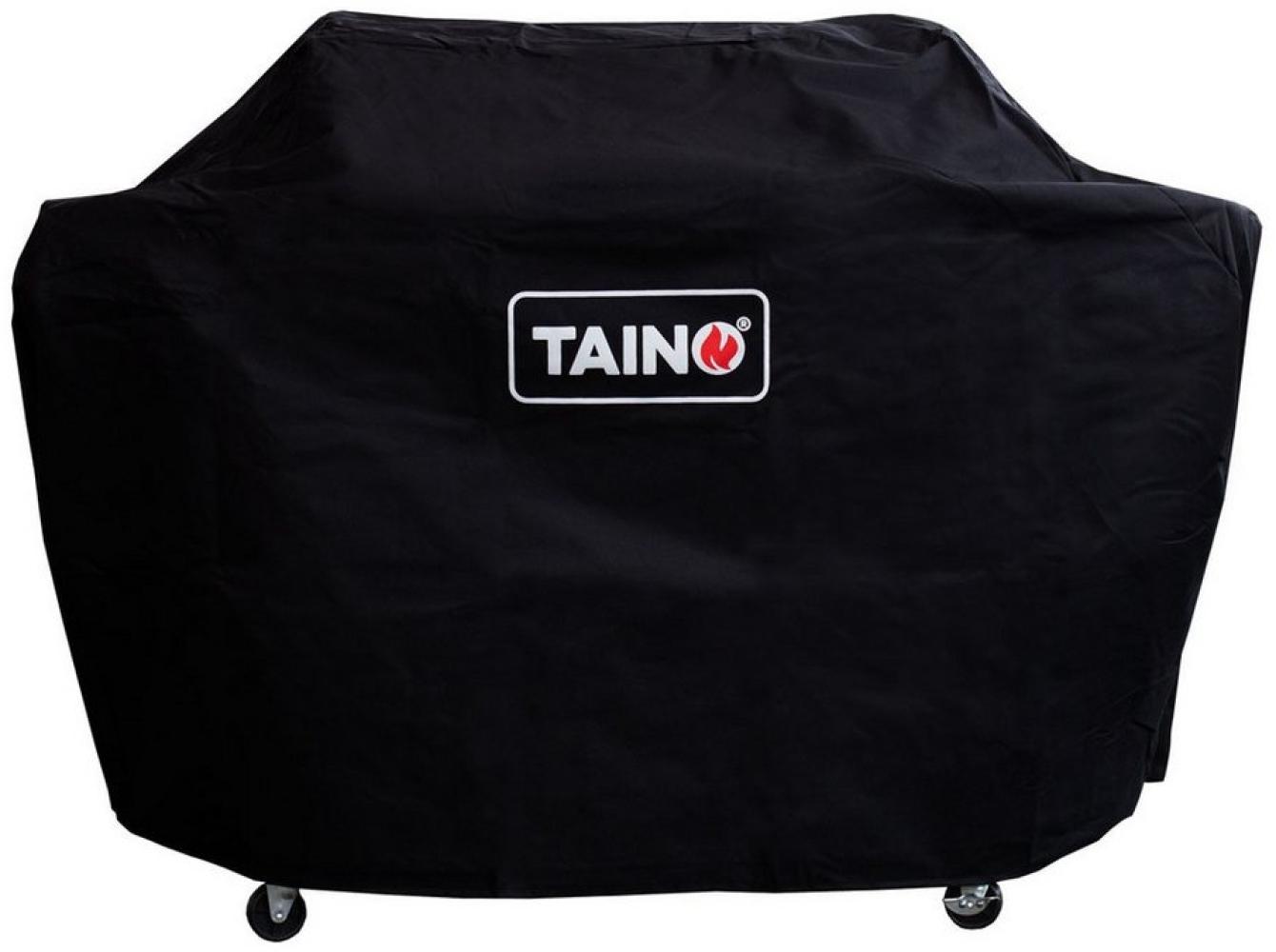 TAINO Grill-Schutzhülle Grillabdeckhaube RED 6+1, atmungsaktiv, wetterbeständig, Polyester, seitliche Klettverschlüsse Bild 1