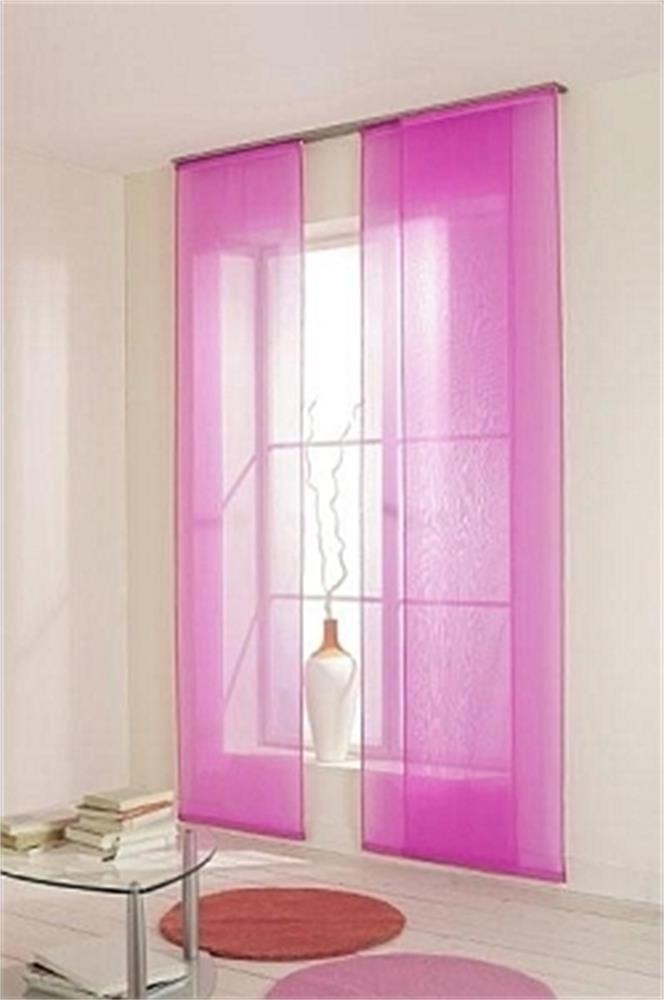 Flächenvorhang Voile - Höhe (cm): 300, Farbe: Orchidee Bild 1