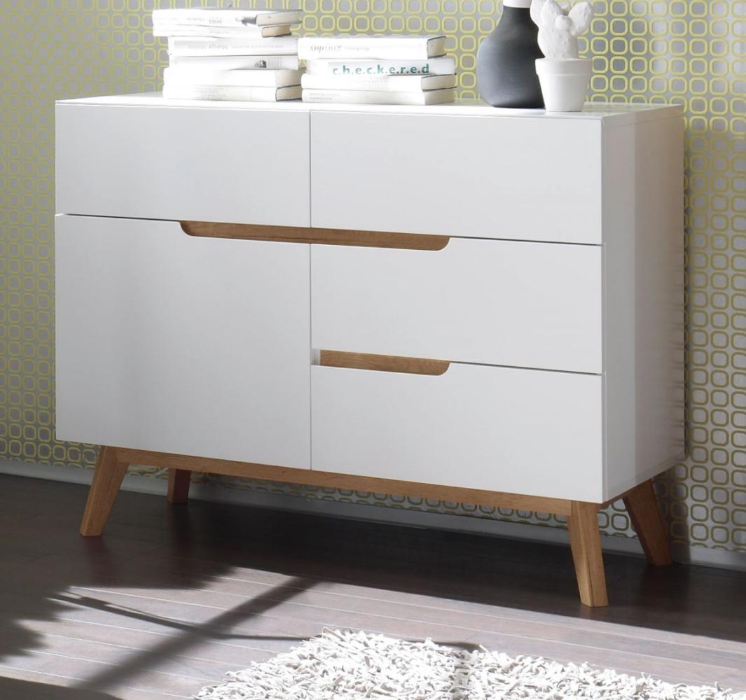 MCA Furniture CERVO Sideboard in weiß matt Lack Eiche Bild 1